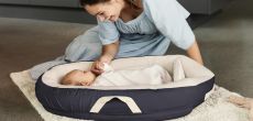 Кокон для сна с ограничителем Voksi Baby Nest Premium Solid Dark Grey